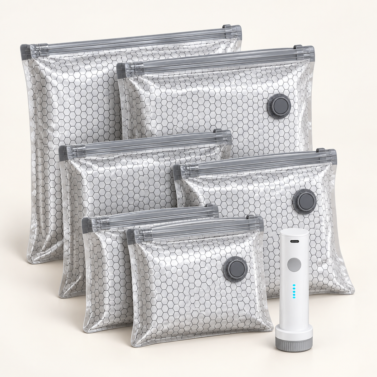 Vacuum Compression Bags + Electric Pump
