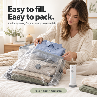 Vacuum Compression Bags + Electric Pump